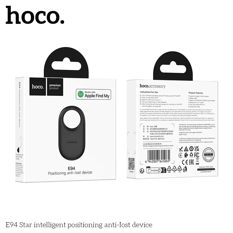 HOCO E94 GPS AirTags Tracker - Intelligent Positioning & Anti-Lost Device, Apple Find My Network Support - Saif Al Najmi Kw